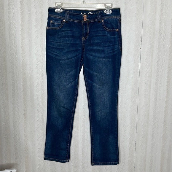 💙 INK Denim Straight Leg Regular Fit Jeans Size 6P - Picture 2 of 5